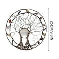 thumbnail image 2 of CxhicLuv Tree of Life Metal Wall Decor, Sleek Iron, Rust-Resistant, Artistic Shape, Garden Fences, Durable Baking Varnish & Easy to Hang, Housewarming Gift, Suitable for Interior Designers, 2 of 2