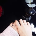 thumbnail image 2 of EGNMCR Rings You Are My Sun & Ring Set 925 Sterling Plated Couples Promise Rings ring ring, 2 of 6