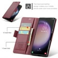 thumbnail image 2 of Jiahe Cover for Samsung Galaxy S20, Wallet Case with Card Holder Stand,with RFID Blocking Hybrid Shockproof Magnetic Clasp Flip Leather Full Body Protection Case Cover, wine, 2 of 7