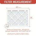 thumbnail image 3 of (6 Pack) 16 X 20 X 1 Inches Electrostatic Furnace Ac Air Filter Merv8 Merv11 Merv13, 3 of 4