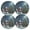 Green, variant on Ryvnso Santa Claus Christmas Tree Snowman Round Plate Mats Dining Table Placemat Set of 4 for Holiday Decoration
