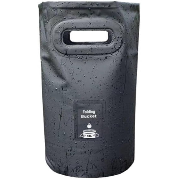 Outdoor Collapsible Bucket, Folding Bucket Wash Basin with Handle, Portable Water Container 5.28 Gallon (20L) for Camping Hiking Travel Foot Soaking Fishing