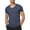 Blue, variant on Men’s Short Sleeve V Neck T Shirt Solid Color Breathable Moisture Wicking Casual Summer Tee
