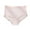 Pink, variant on Posijego Plus Size Underwear for Women High Waist Panties Lace Trim Breathable Lightweight Soft Stretch Briefs