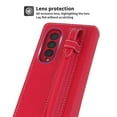 thumbnail image 6 of Galazy Z Fold 3 Wallet Case, PU Leather Wallet Card Slot Magnetic Detachable 2-Style 360 Full Protection Stylus Storage Phone Cover for Samsung Galaxy Z Fold 3 5g,Twillred, 6 of 8