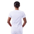 thumbnail image 2 of Adar Pro Scrubs For Women - Modern V-Neck Scrub Top - P7002 - White - 3X, 2 of 7