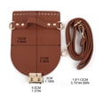 thumbnail image 2 of DIY Purse Bag Satchel Making Kit PU Leather Craft Tool Set Handmade Handbag Shoulder Bags Knit Stitch Accessories Women, 2 of 8