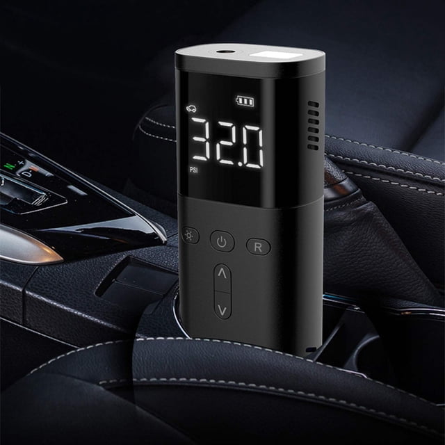 Portable Cordless Tire Inflator 150Psi Compressor with 4000Mah Rechargeable Battery Handheld Pump with Digital Display for Car, Bike, Balloons