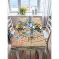 thumbnail image 3 of Sea Turtle Coastal Rectangle Tablecloth, Summer Nautical Starfish Coral Brown Anchor Waterproof & StainResistant Tablecloth, Washable Oil-proof Table Cover for Dining/Party/Wedding/Buffet 52x70 In, 3 of 9