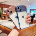 thumbnail image 4 of for iPhone 14 Plus Case Curly Wave Design Edge Plating Shiny Case Cute Clear Transparent Camera Lens Full Protection Soft TPU Shockproof Phone Cover for iPhone 14 Plus Women Girls, Rosegold, 4 of 7
