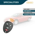 thumbnail image 5 of AKS KEYS New Replacement Keyless Remote Fob for Chevrolet Buick Cadillac 2006 - 2016 OUC60221, 5 of 6