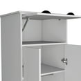 thumbnail image 3 of CoSoTower Armoire with Hinged Drawer, 2-Doors and 1-Drawer, White, 3 of 5