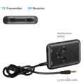 thumbnail image 3 of Seitruly 2 en 1 Audio inalámbrico Bluetooth 4.2 Transmisor Receptor Adaptador de audio estéreo de 3.5 mm para TV Altavoz de automóvil Música Cables de audio/vídeo, 3 of 6