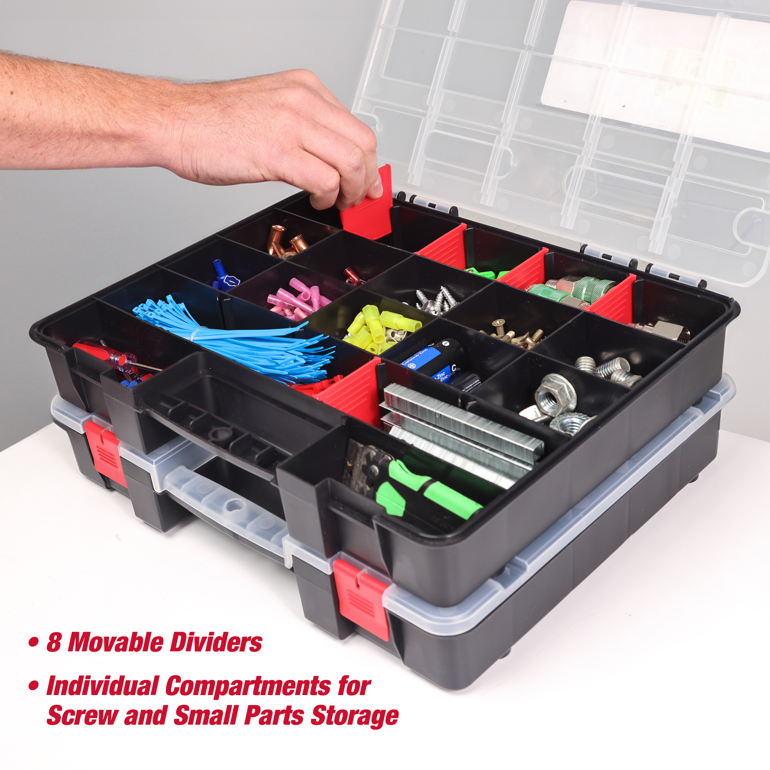 Hyper Tough Stackable Organizer 2-Pack with Dividers photo 6