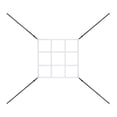 thumbnail image 2 of LOVIVER Filet de Cible de Baseball Ajustable Cadre de But Filet de Lancer de Softball Blanc, 2 of 8