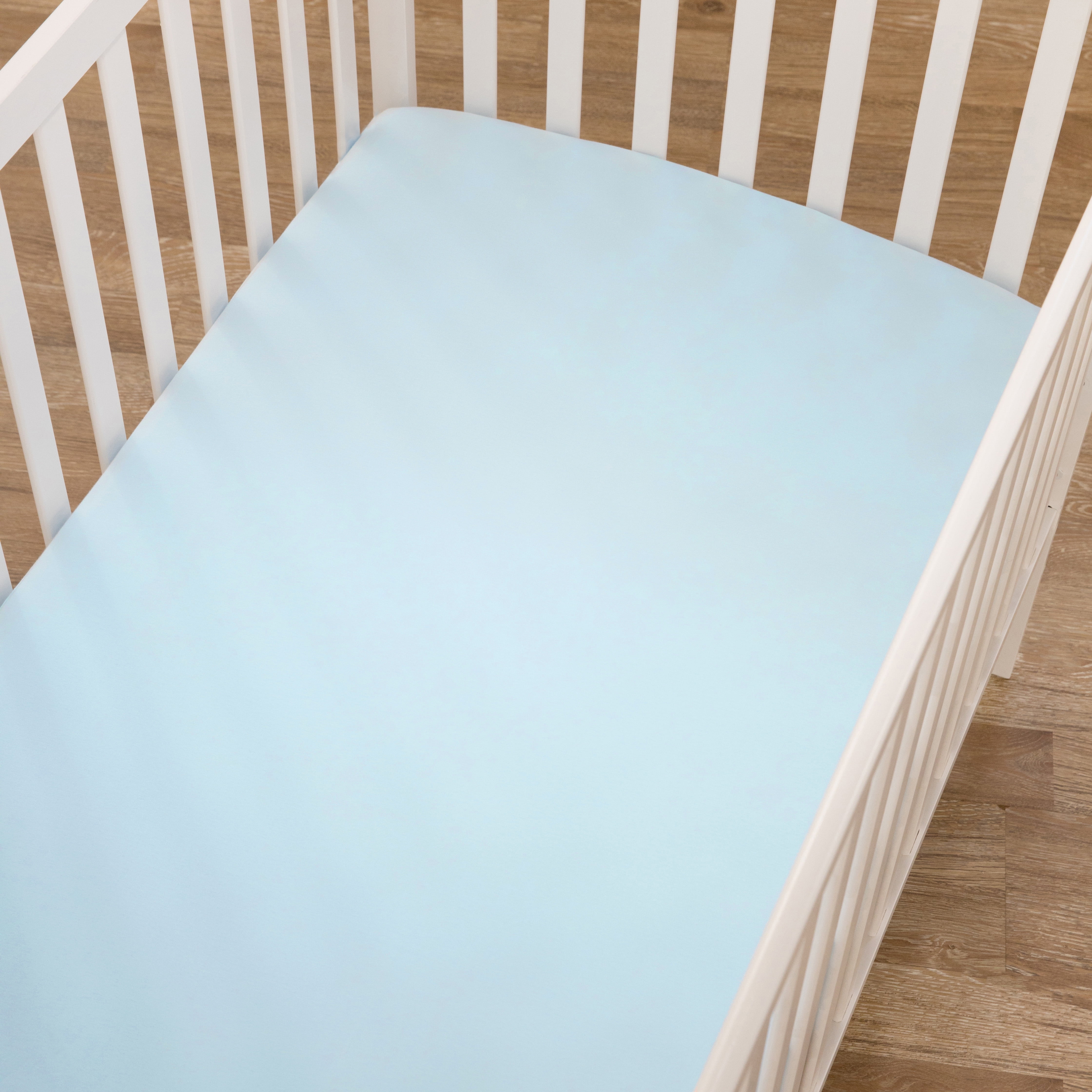 TL Care 3 Pack 100% Natural Cotton Fitted Crib Sheets 52" x 28" - Soft, Breathable, Hypoallergenic & Gentle Toddler Bed Sheets, Blue, Neutral for Boys & Girls