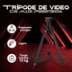 thumbnail image 2 of Trípode Para Video Profesional Neewer Tp75 74" Cabezal Fluido, 2 of 7