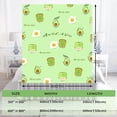 thumbnail image 5 of Fluffy Green Avocado Toast Throw Blanket for Bed Couch Sofa Chair, Cute Personalized Gift for Family Friends (Kids /small50x60 Inches), 5 of 6