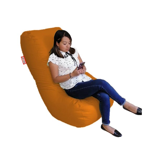 Sillón Puff Mundo Puff Frijol Diván Grande 150 x 55 cm naranja Grande Mundo Puff Frijol Divan Grande