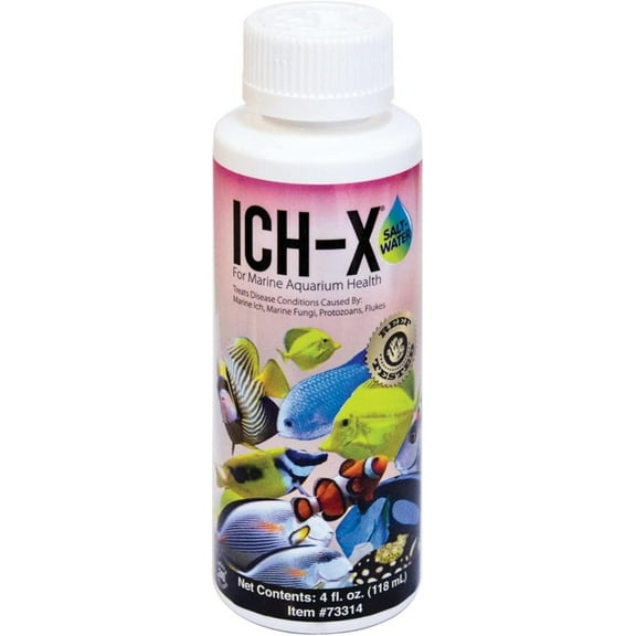 Hikari Aquarium Solutions Ich-X Saltwater & Marine 4 oz. Bottle