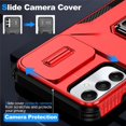thumbnail image 2 of Funda para GANGXUN Samsung Galaxy A05S - Soporte metálico, Función magnética, Rojo, 2 of 5
