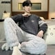 thumbnail image 2 of Conjunto de pijama de talla grande para hombre, ropa de dormir de terciopelo grueso, Coral, de ocio, deportiva, termal, gordito, para niño, invierno, L-5XL, 2 of 4