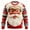 Z03 Watermelon Red, variant on Christmas Sweaters for Mens 2025 Funny Christmas Sweatshirts Crewneck 3D Santa Printed Xmas Holiday Long Sleeve Pullover Shirts with Pocket Red S