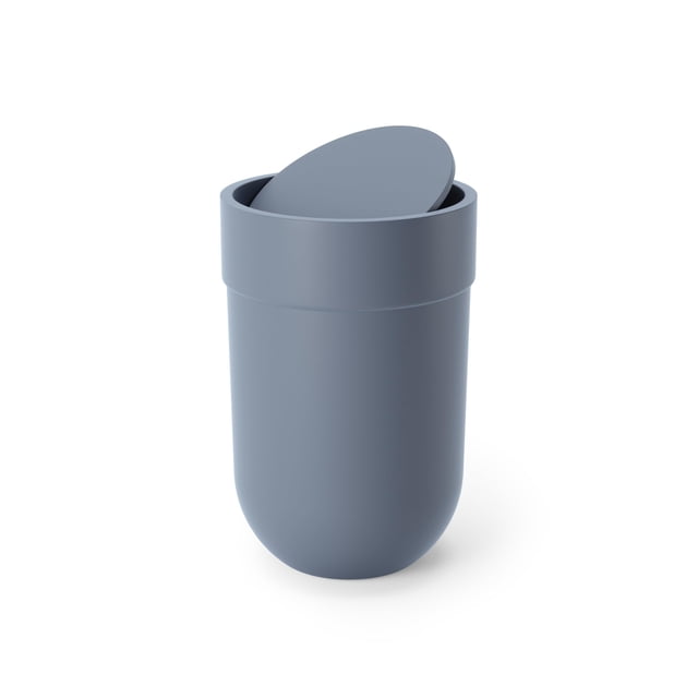 Cubo de basura pequeño Umbra Touch, 6 litros, azul pizarra
