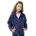 thumbnail image 7 of MGEOY Girls Rain Jackets Lightweight Waterproof Hooded Raincoats Windbreakers for Kids，Sizes 4-12, 7 of 7