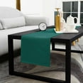 thumbnail image 5 of Dark Green Cotton Linen Table Runner 18 x 72 inch Modern Pure Dark Green Non-slip Rectangular Dining Table Decor for Wedding Party Holiday Dinner, 5 of 8