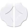 thumbnail image 1 of Ekena Millwork CMP38PL2-01000 38 in. OD x 1 in. ID Square Percival Architectural Grade PVC Contemporary Ceiling Medallion - 2 Piece, 1 of 1