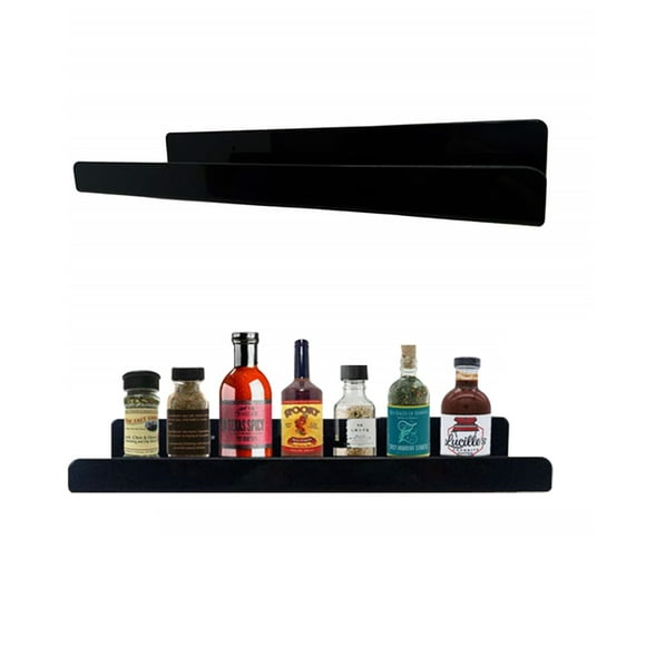 Estante De Especias Estante De Especias Montado En La Pared De Acrílico Negro sonducket HA015041-00