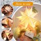 thumbnail image 5 of Decoración para el hogar, decoración de habitaciones, decoración de paredes: luces navideñas colgantes con forma de estrellas., 5 of 9