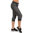 thumbnail image 4 of Aunavey Women's Drawstring Waist Long Workout Yoga Active Pant with Pocket High Waisted Capri Leggings Jogger Sweatpants, 4 of 6