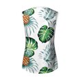 thumbnail image 4 of Camiseta sin mangas de encaje con estampado de mujer Camiseta sin mangas de empalme de cuello redondo Camiseta ligera y cómoda delgada OAVQHLG3B Store lin121212, 4 of 5