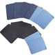 thumbnail image 5 of 12 piezas parches de hierro en suéteres camisa codos parche de rodilla parches de mezclilla de mezclilla (negro + azul oscuro + azul claro), 5 of 5