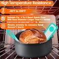 thumbnail image 6 of PADUKU Silicone Bread Sling Dutch Oven Non-Stick Easy Clean Reusable Bread Baking Mat, 8.3in Long Handles Dough Mat, Sourdough Starter Kit With Basting Brush & Silicone Spatula, 6 of 8
