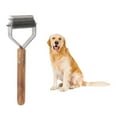 thumbnail image 4 of Dog Deshedding Brush, Irritation Free Double Row Pet Undercoat Rake  For Grooming, 4 of 8