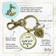 thumbnail image 6 of Miscarriage Gutsy Goodness Bronze Metal Adult Unisex Keychain Hold You In Heart Memorial Baby Feet Gift Mom Dad, 6 of 8