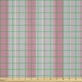 thumbnail image 2 of Ambesonne Stripes Fabric by the Yard Microfiber, Vertical Retro Pink Lines, 10 Yards, Pale Taupe Pink, 2 of 2