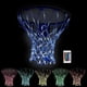 thumbnail image 1 of Red de aro de baloncesto iluminada, cambia de color con control remoto, redes de baloncesto de repuesto LED de alta resistencia, se adapta a llantas de 12 bucles para interiores y exteriores, bri, 1 of 5