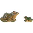 thumbnail image 2 of 2Pcs Resin Frog Statue Chic Frog Craft Sculpture Home Tabletop Resin Decor Home Accessory, 2 of 2