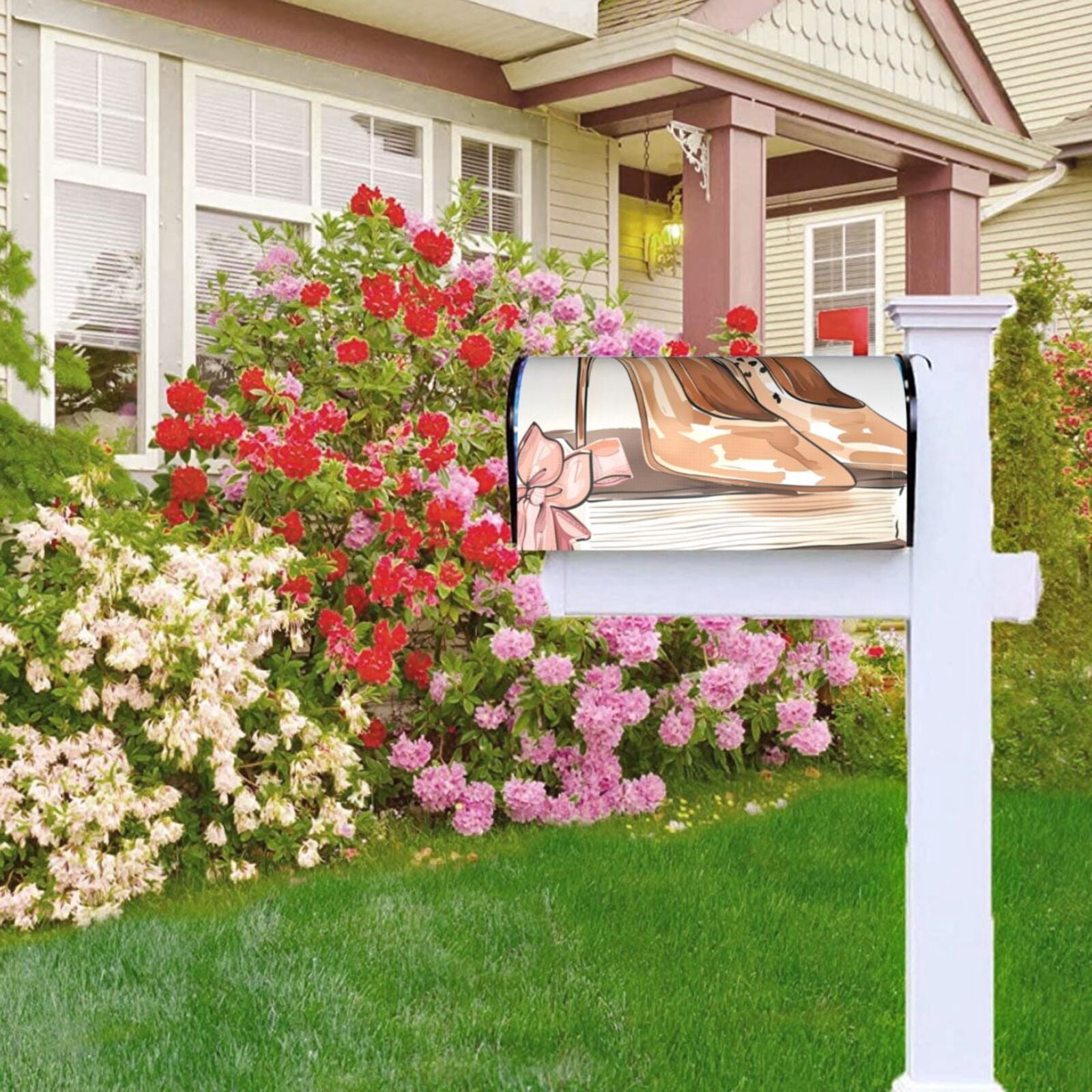 Kdxio Magnetic Mailbox Cover 21x18 in Mailbox Cover Outdoor Decoration Holiday Mailbox Covers for Home Garden Yard-21x18 in