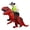 RED, variant on Inflatable Ride on Costume Dinosaur T-Rex Halloween Fancy Dress for Adult Costume Dragon Party Outfit animal themed Blow Up cosplay