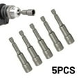 thumbnail image 1 of 5Pcs 8 Mm Magnetic Tech Screw Driver Tek Bit Drill Nut Setter Roofing Cladding, 1 of 9