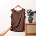 thumbnail image 2 of jjayotai Plus Size Tank Tops for Women Polka Dots Sleeveless Tops Crew Neck Shirts Summer Casual Basic Going out Tanks, 2 of 6
