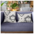 thumbnail image 2 of Plutus Leilani Fleurs Throw Pillow in Blue and Beige Tones 20"L x30"W, 2 of 3