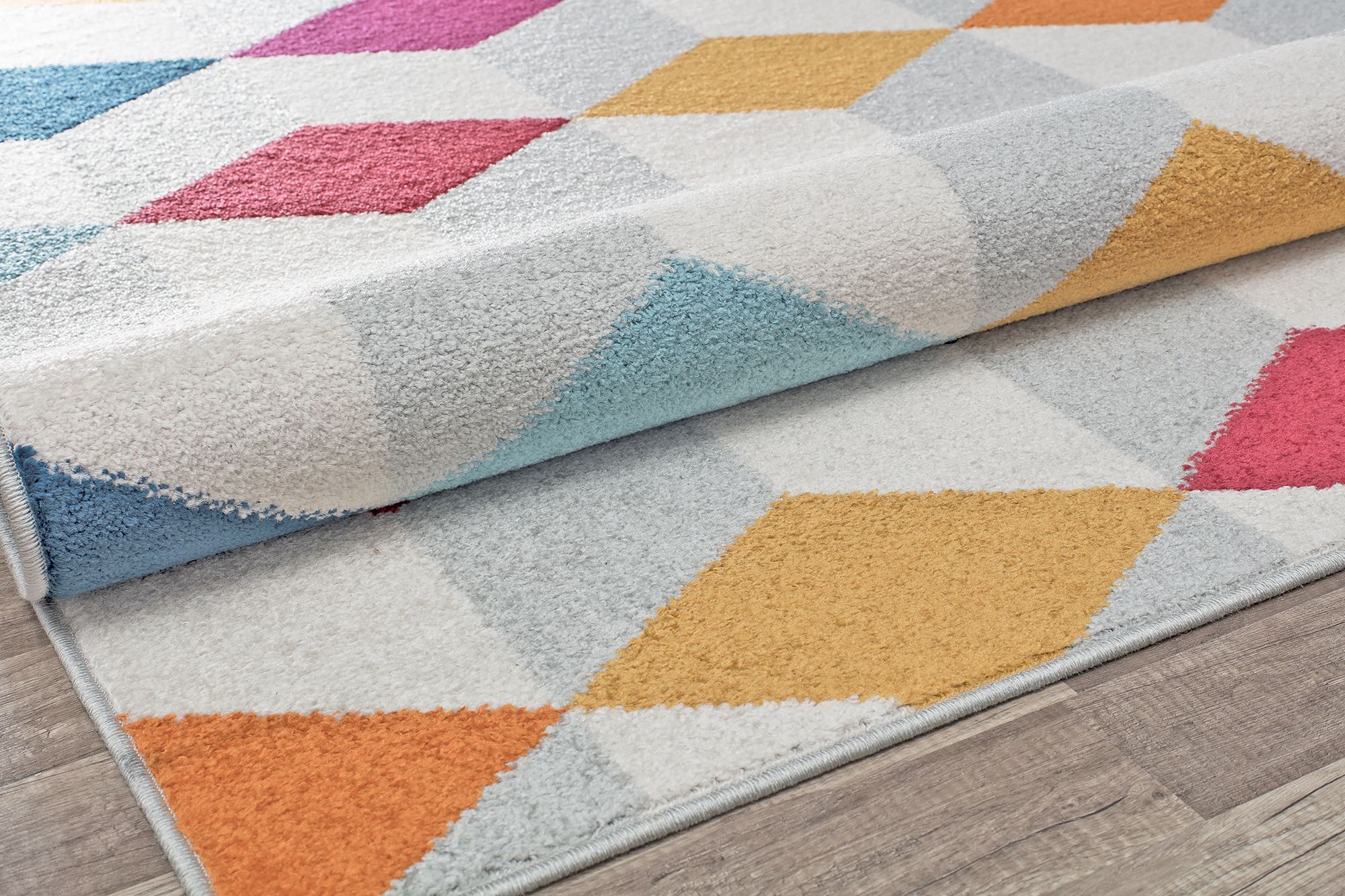 Rugs America Mika MO20B Apple Cider Geometric Contemporary Multi Area Rug, 8'x10'