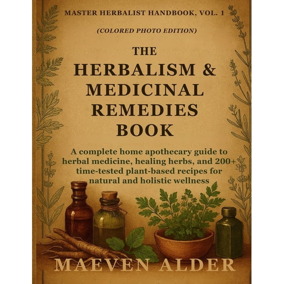 Master Herbalist Handbook The Herbalism & Medicinal Remedies Book: A Complete Home Apothecary Guide to Herbal Medicine, Healing Herbs, and 200, Book 1, (Paperback)