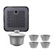 thumbnail image 2 of Juego de té Kung Fu de titanio, juego de tazones de té, tazas de té con bolsa de almacenamiento, Juego de Tetera con 4 tazas para interior, Camping, Sin bandeja de té, 2 of 8